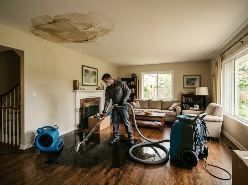 attic-pipe-burst-ceiling-drip-008 — frequently asked questions, Water Damage Restoration & Carpet Care in Herculaneum, MO